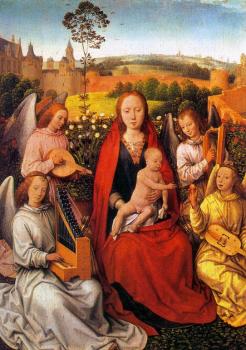 漢斯 梅姆林 Virgin and Child with Musician Angels